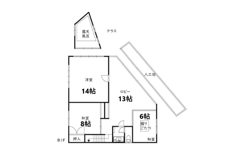 B1階間取り図面