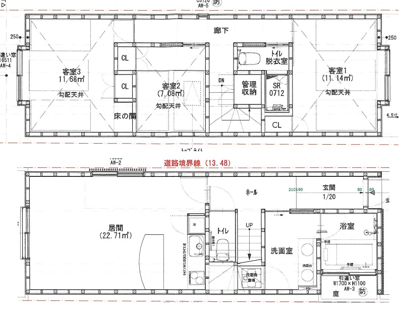 下京区麓町平面図